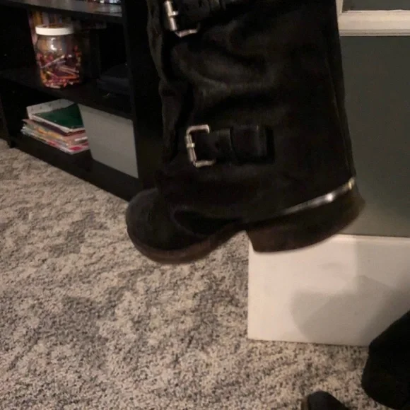 A.S.98 Black Over the Knee Boots - Picture 6 of 6